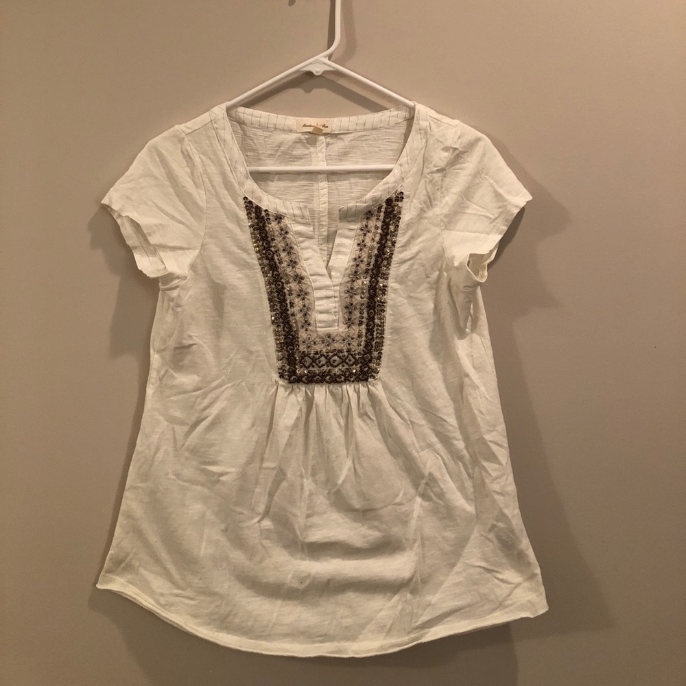 Beautiful beaded Anthropologie top